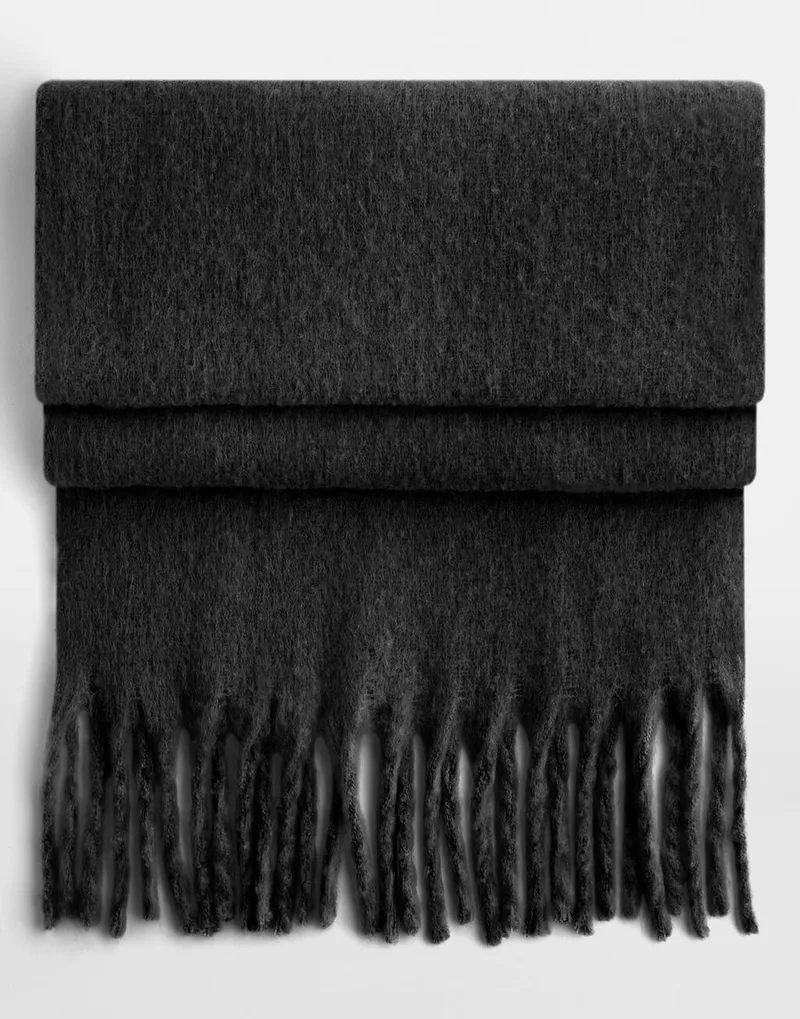 Κασκόλ Fluffy B496R Beechfield Black