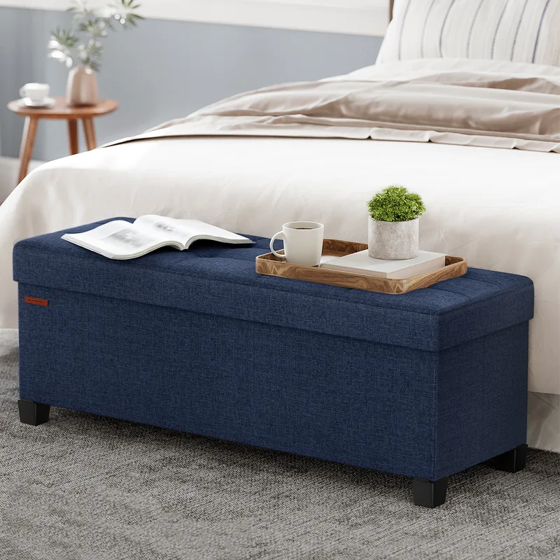 Ταμπουρέ Με Αποθηκευτικό Χώρο (110x38x40) Songmics LSF018I01