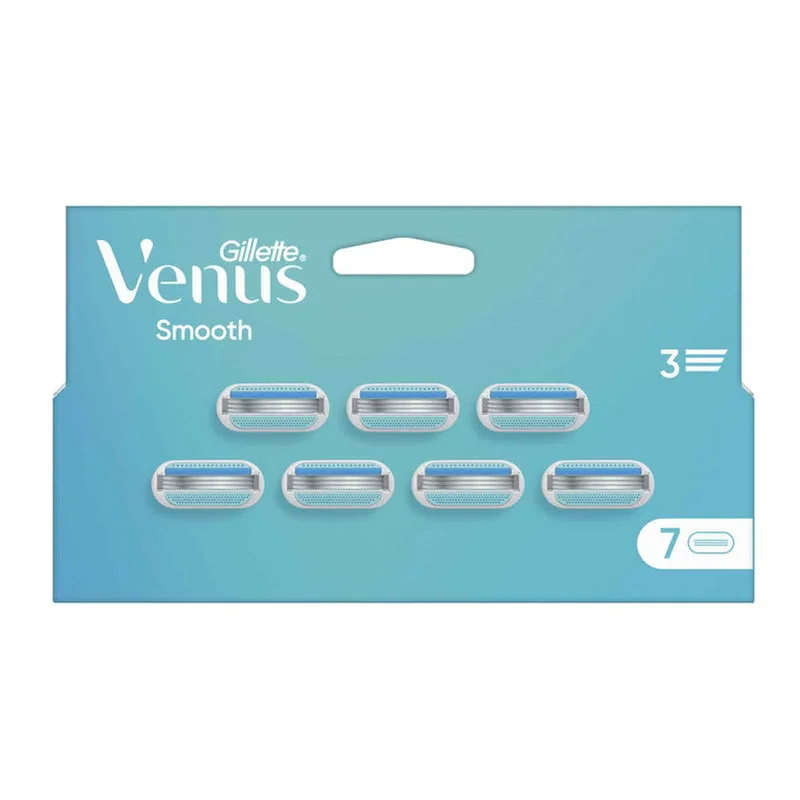 Gillette Venus Smooth Replacement 3 Blades 7 Refills 1 unit