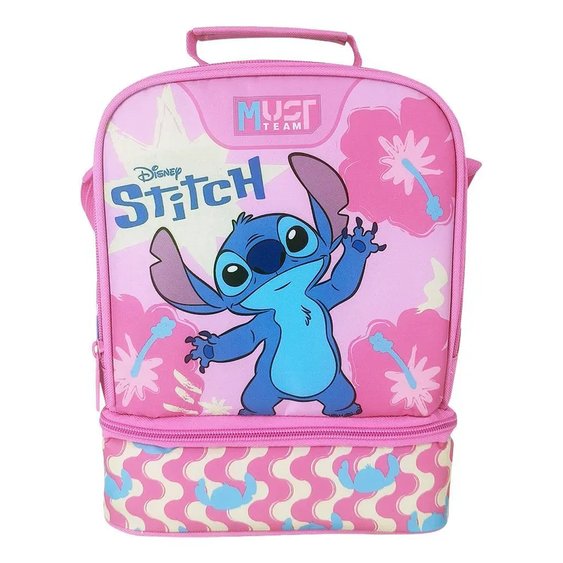 ΤΣΑΝΤΑΚΙ ΦΑΓΗΤΟΥ DISNEY STITCH PINK MUST TEAM ΙΣΟΘΕΡΜΙΚΟ 2 ΘΗΚΕΣ