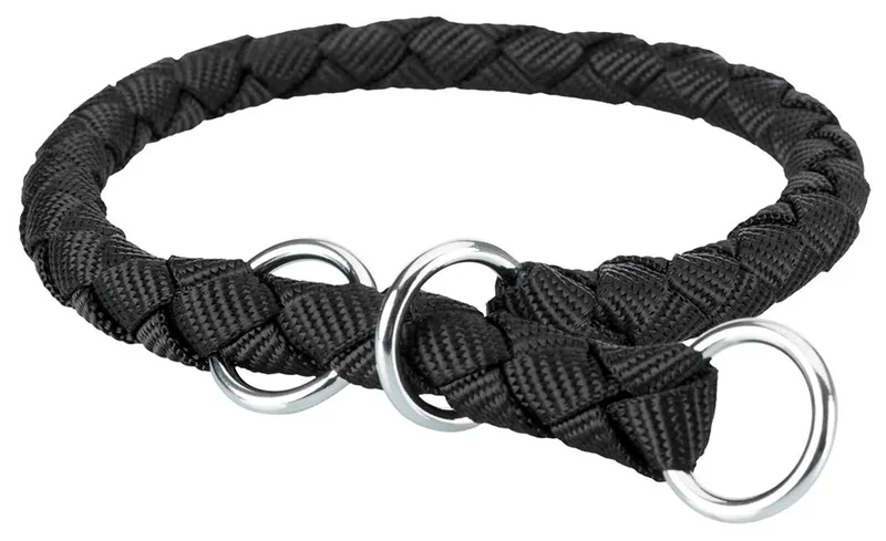 ΚΟΛΑΡΟ TRIXIE CAVO SEMI-CHOKE ΜΑΥΡΟ (47-55CM / 18MM)