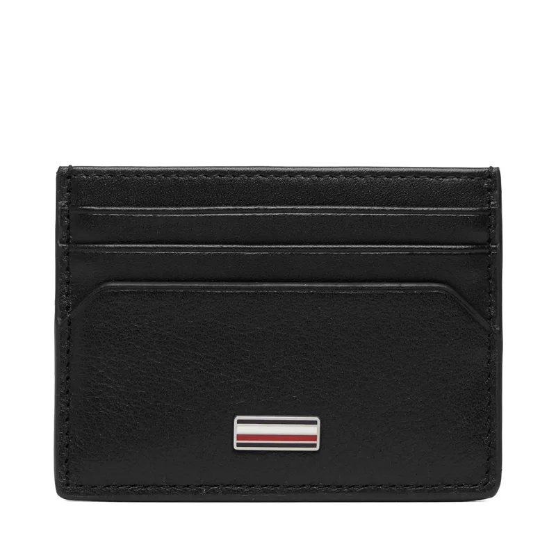 Θήκη πιστωτικών καρτών Tommy Hilfiger Th Central Cc Holder AM0AM14494 Μαύρο