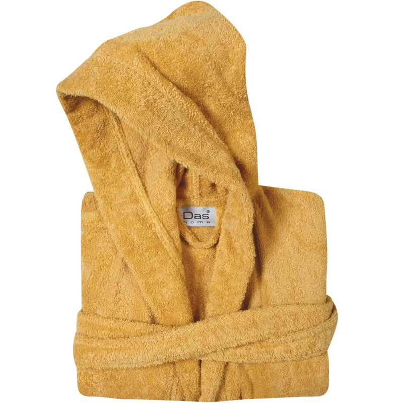 Μπουρνούζι Με Κουκούλα Das Home Casual 5906 Ochre - MEDIUM