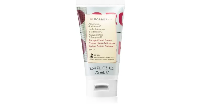 Korres Almond and Vitamin C Anti-Stain Hand Cream Spf15 75ml