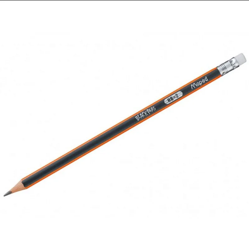 Μολύβι 2B με γόμα Maped Black Peps