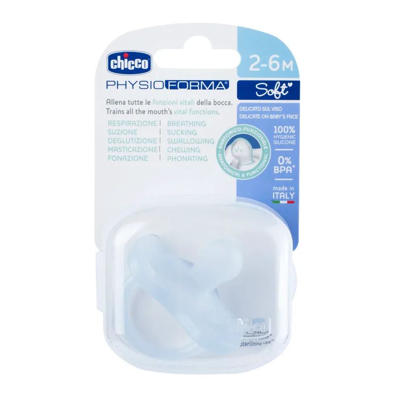 Chicco PhysioForma® Soft Pacifier 2-6 MONTHS Blue