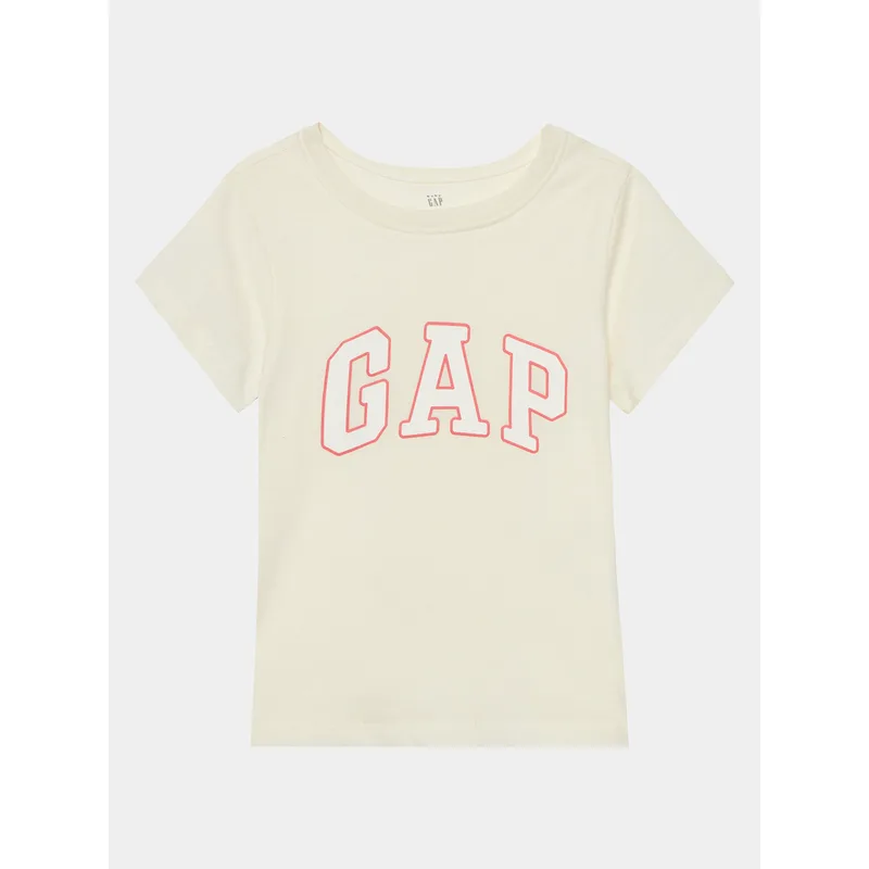 Gap T-Shirt 459909-00 Εκρού Regular Fit