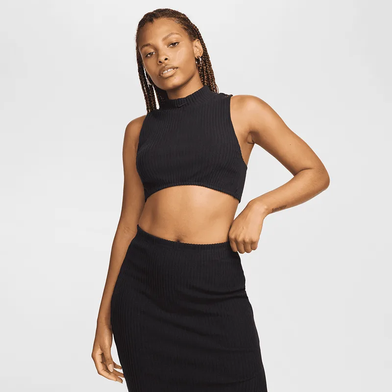 Nike Sportswear Chill Knit Γυναικείο Cropped Αμάνικο T-Shirt (9000174288_1470)