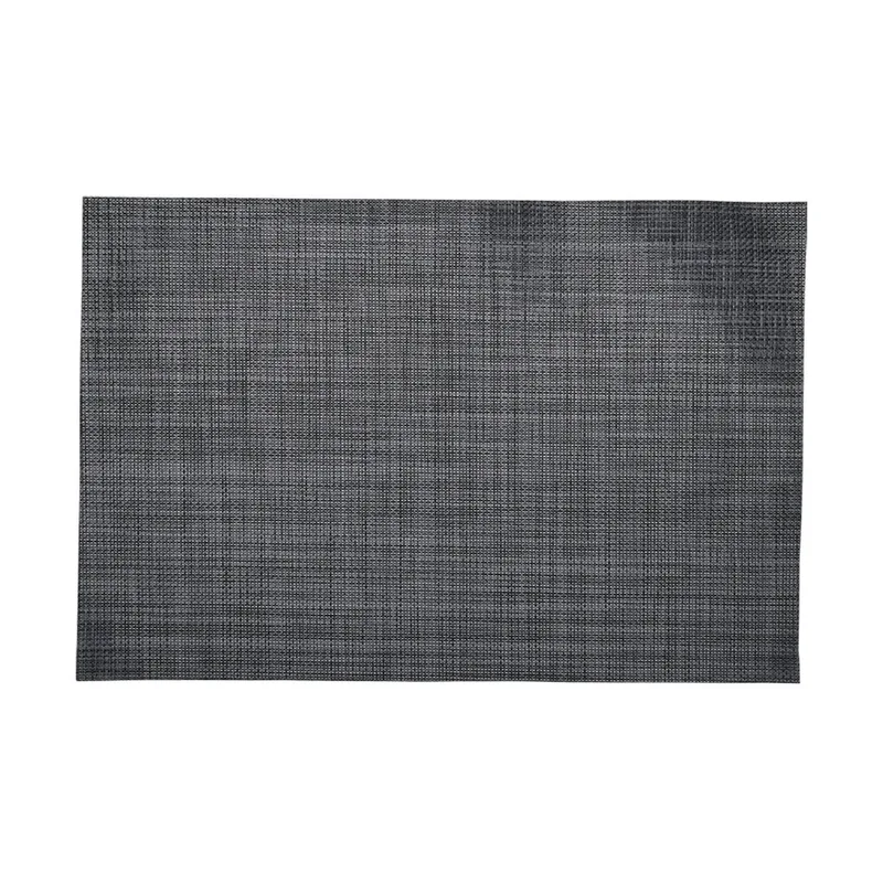Σουπλά PVC-Polyester Μαύρο Mesh 45x30εκ. Estia 07-32449 (Σετ 2 Τεμάχια) (Ύφασμα: Polyester, Υλικό: PVC, Χρώμα: Μαύρο) - estia - 07-32449