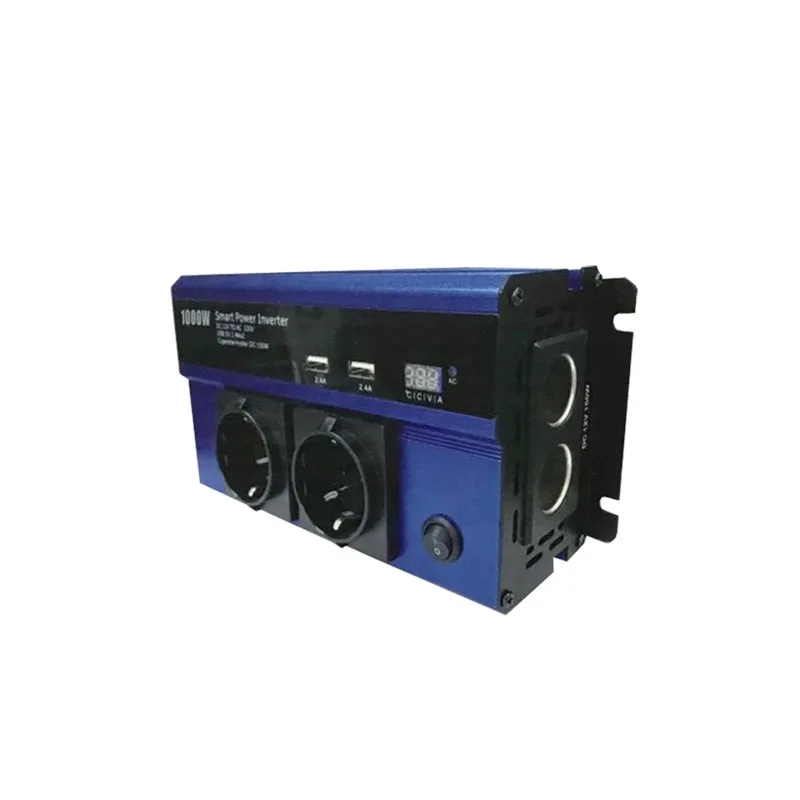 έξυπνος μετατροπέας ισχύος αυτοκινήτου 1000w 12v 220v andowl qy-7011