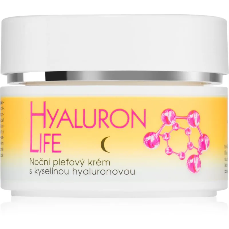 Bione Cosmetics Hyaluron Life κρέμα προσώπου νύχτας με υαλουρονικό οξύ 51 ml