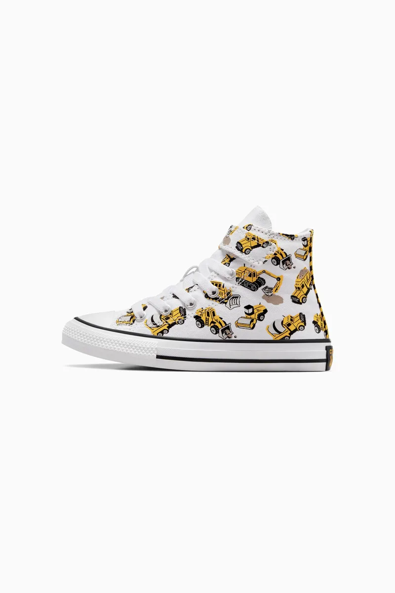 Converse παιδικά sneakers μποτάκια "Chuck Taylor All Star Construction Truck Easy-On" - A10766C Λευκό