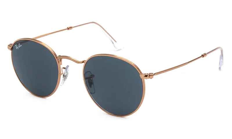 RAY BAN ΓΥΑΛΙΑ ΗΛΙΟΥ RAY BAN ROUND METAL 3447 9202R5 4721 3447 Καφέ