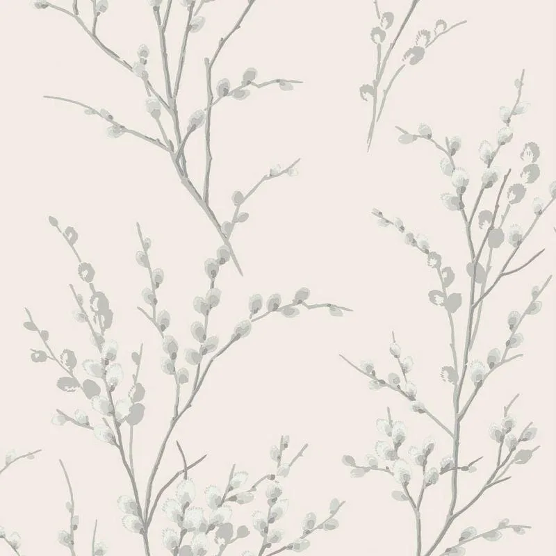 Ταπετσαρία Pussy Willow Off White - Steel