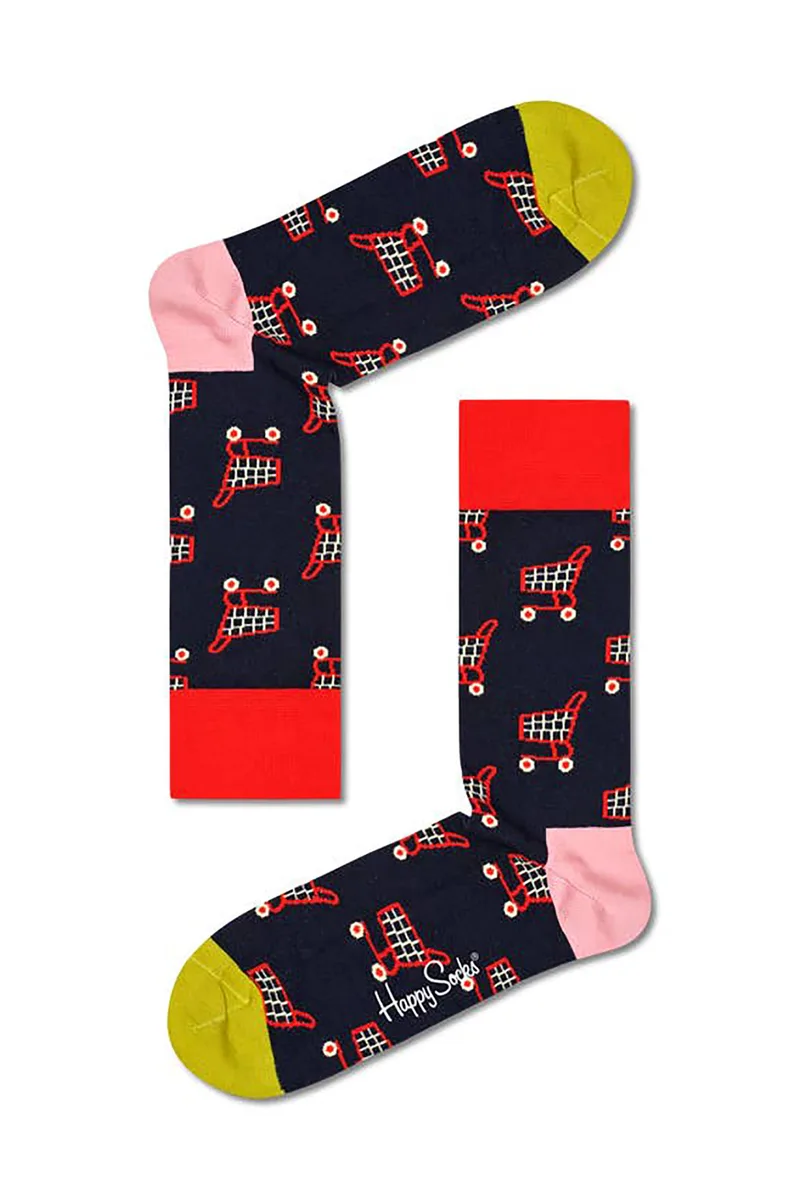 Happy Socks unisex κάλτσες "Shop Til You Drop" - SYD01-6500 Μαύρο