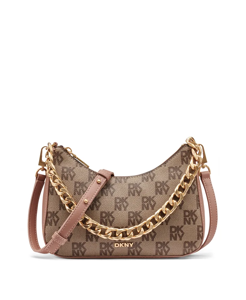 DKNY ΓΥΝΑΙΚΕΙΑ CROSS BODY HANDBAG JENNA R53E6I10 K2K7 CHINO/HOT COCOA