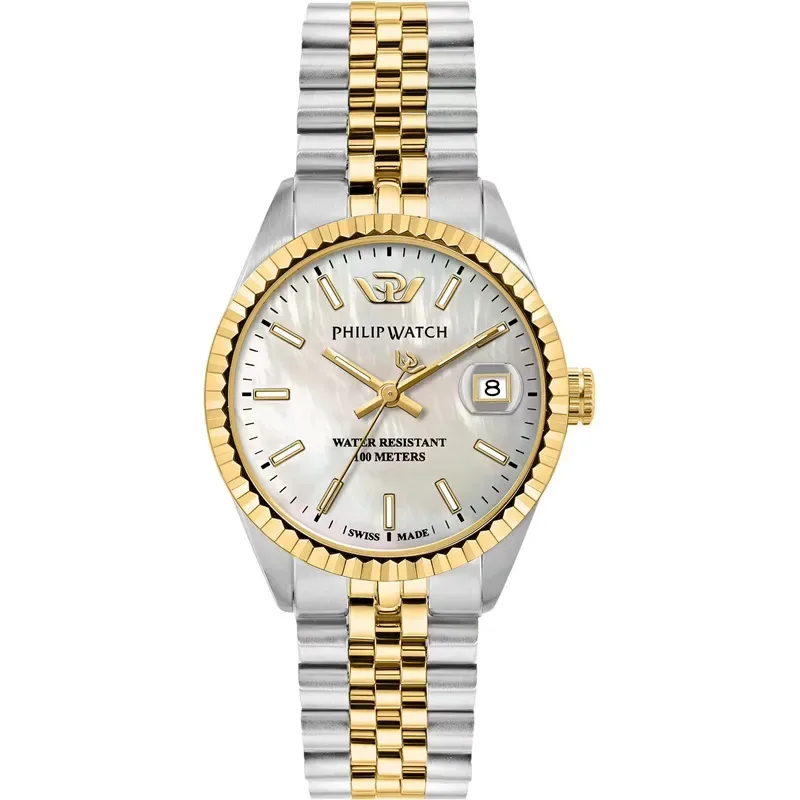 Δίχρωμο γυναικείο ρολόι Philip Watch Caribe Urban R8253597675 R8253597675 Ατσάλι