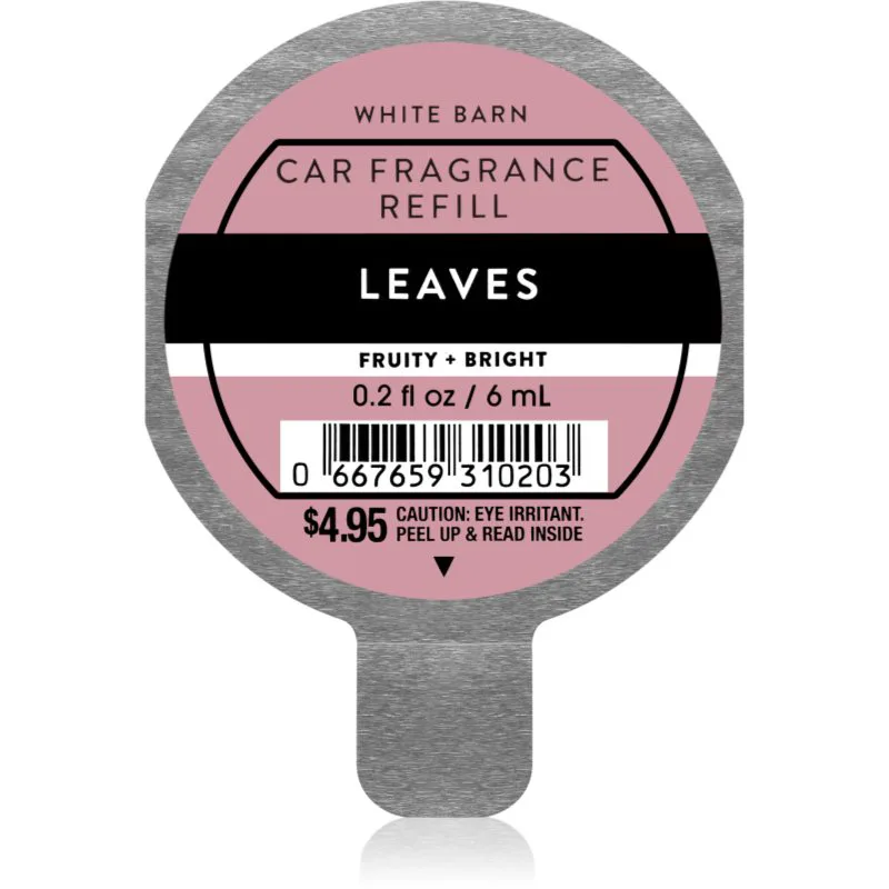 Bath & Body Works Leaves άρωμα για αυτοκίνητο ανταλλακτικό 6 ml