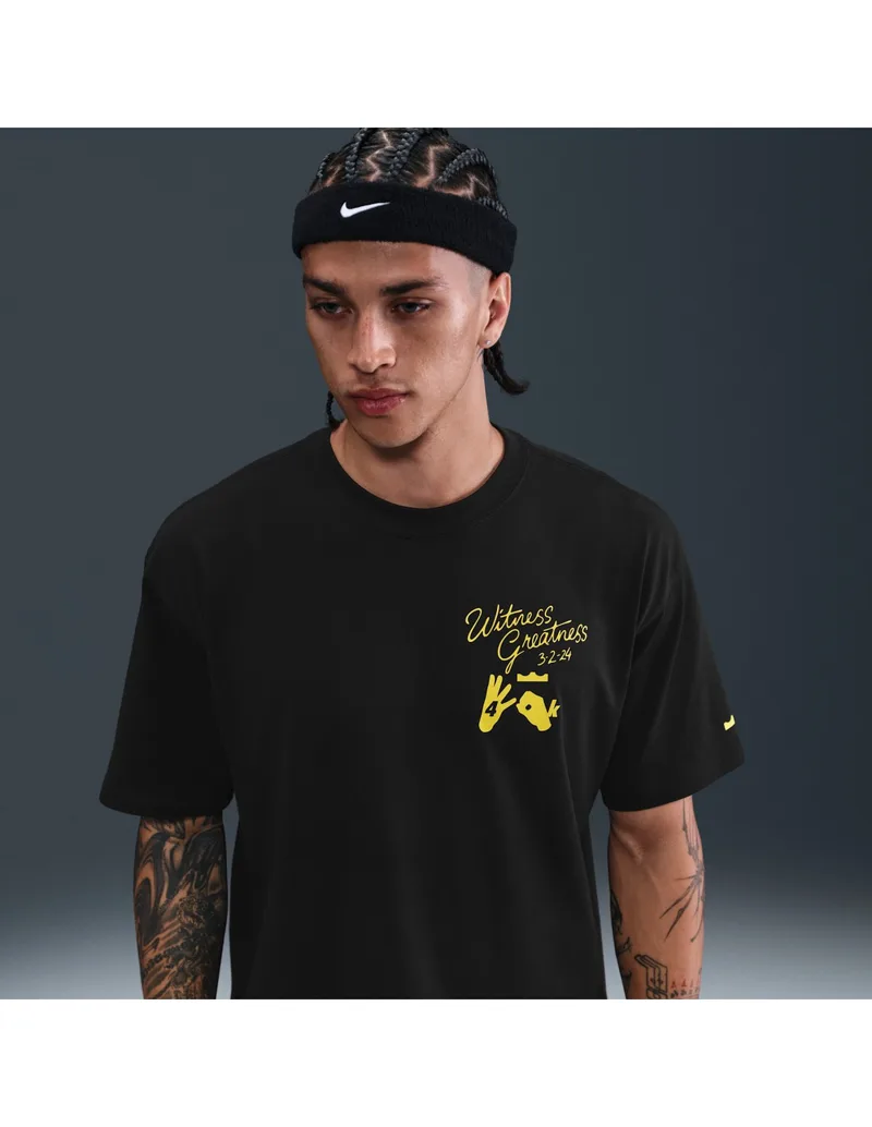 Nike Sportswear LeBron "Uncharted" Men's Max90 Basketball TShirt Black IH8536045 MBS