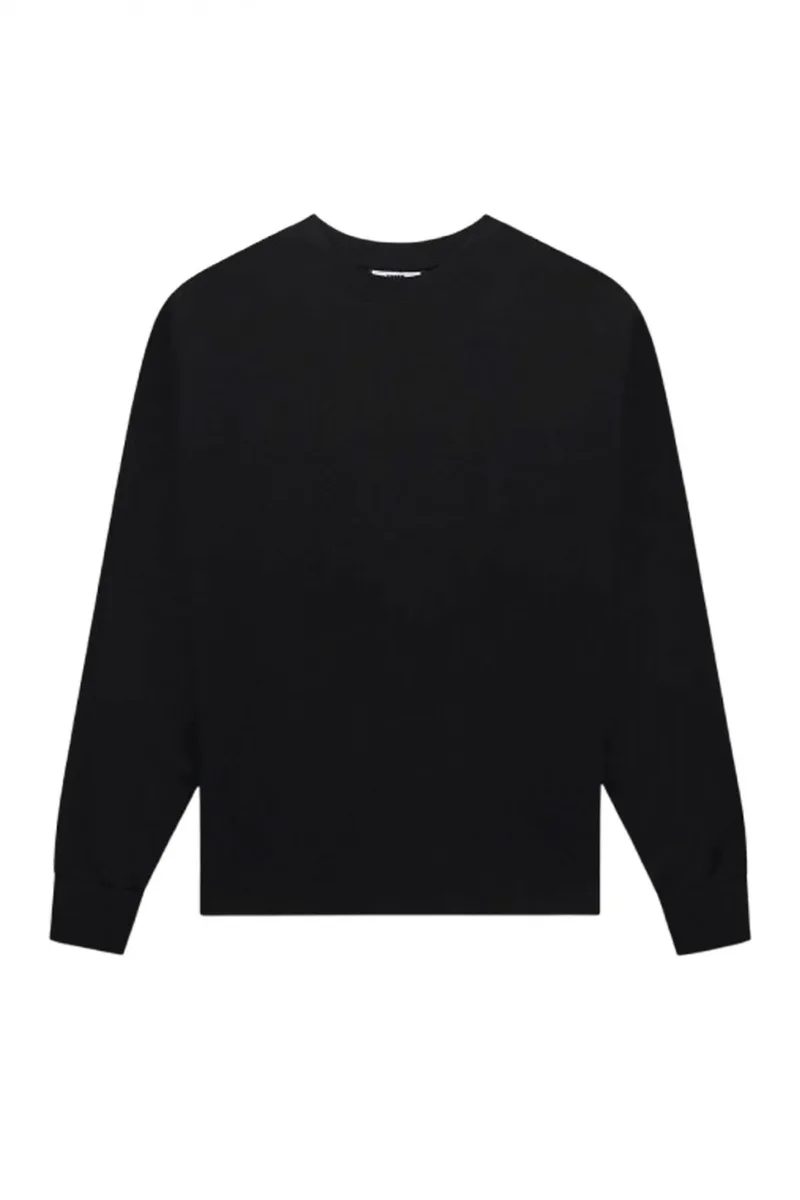 BALR. T-SHIRT GAME DAY BOX FIT LONG SLEEVE LOGO ΜΑΥΡΟ