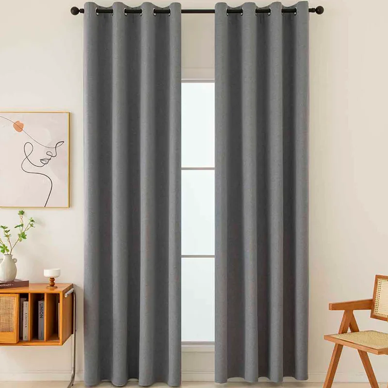 Κουρτίνα Blackout 140x270 Με Τρουκς Beauty Home Total 8446 Anthracite 140x270Υ
