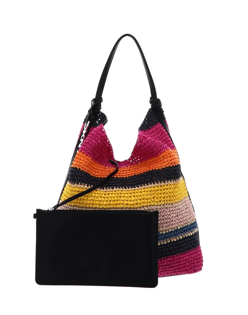 DKNY R61CYO07 PAULA HOBOS HANDBAG DKNY R61CYO07-MUL Multi