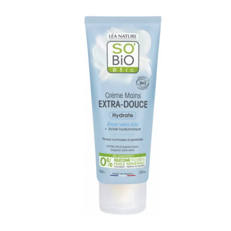 Léa Nature So Bio Étic Extra Delicate Hand Cream With Organic Aloe, 75 Ml