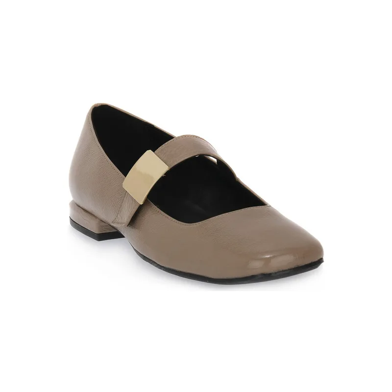 Μπαλαρίνες S.piero PURO BLACK HEEL SQUARED