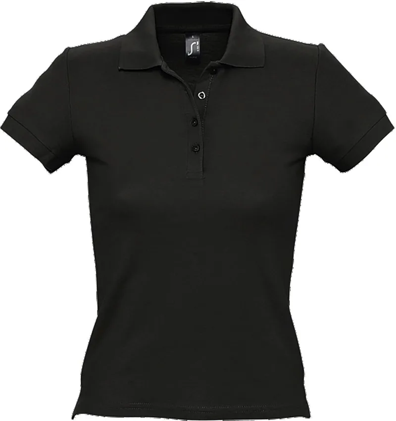 Γυναικείο πόλο πικέ People SOLS 11310 Black