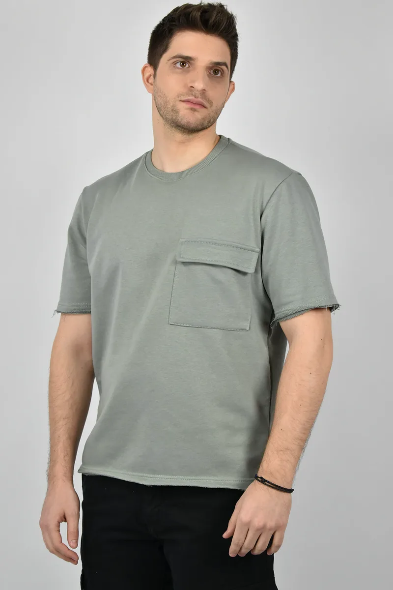 Clever T-shirt Φούτερ Με Τσέπη - Πράσινο - CT22370