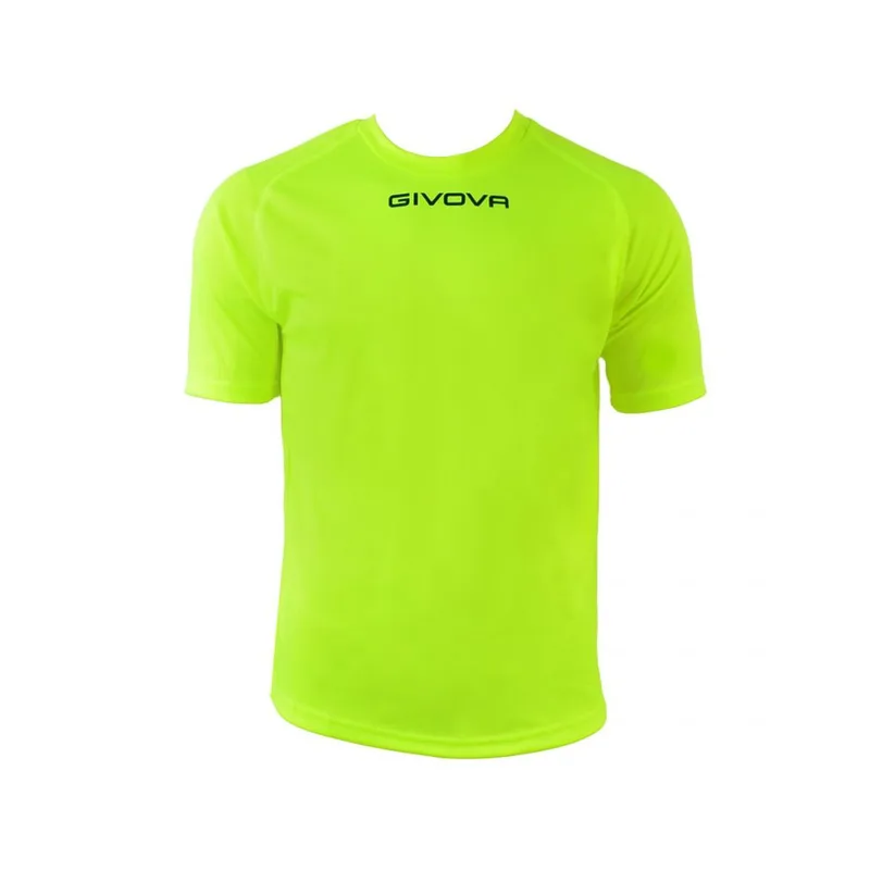 Givova One Ανδρικό Αθλητικό T-shirt Κοντομάνικο Κίτρινο MAC01-0019