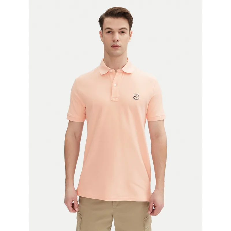 INDICODE Polo Wadim 40-913 Ροζ Regular Fit