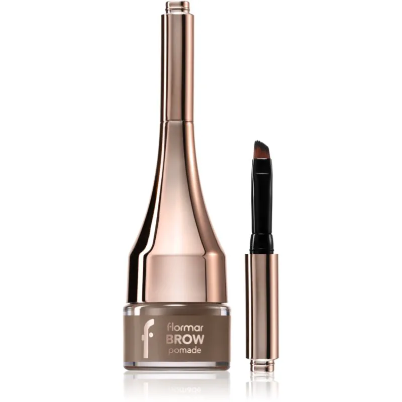 flormar Brow Pomade μυραλοιφή για τα φρύδια με βούρτσα απόχρωση 03 Brown 2,2 γρ