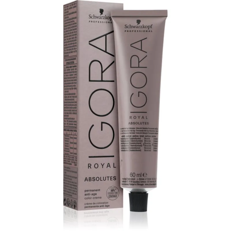 Schwarzkopf Professional IGORA Royal Absolutes βαφή μαλλιών απόχρωση 7-10 Medium Blonde Cendré Natural 60 ml