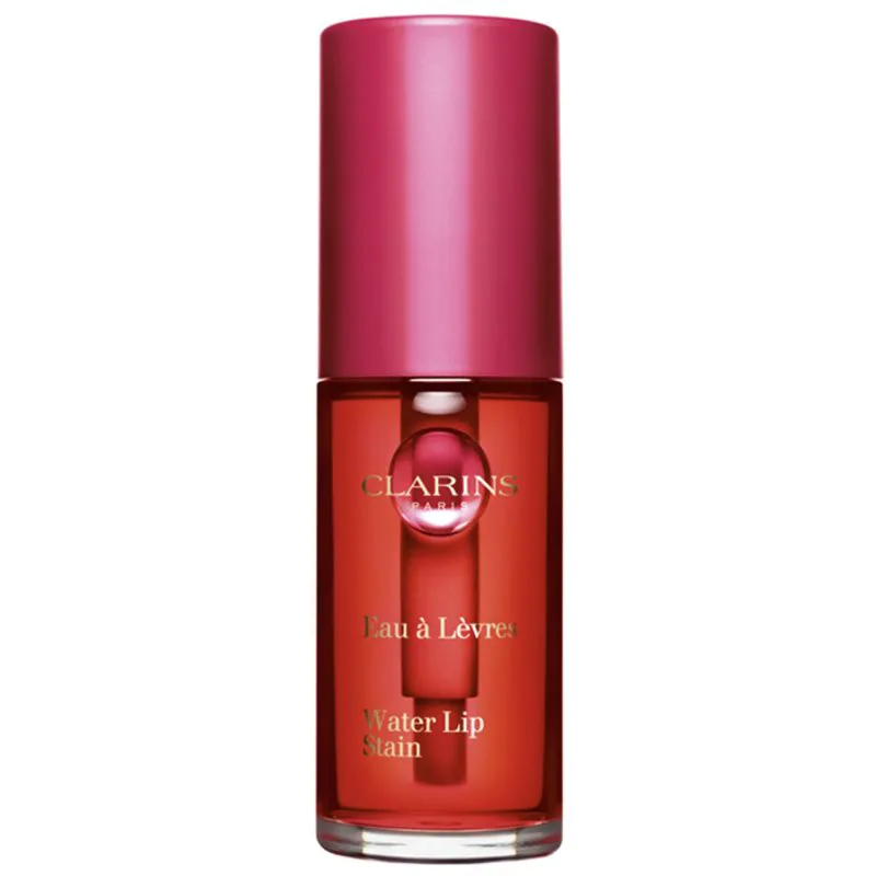 Clarins Water Lip Stain ματ λιπ γκλος με ενυδατικό αποτέλεσμα απόχρωση 01 Rose Water 7 ml