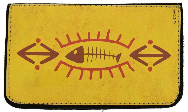 ΔΕΡΜΑΤΙΝΗ ΚΑΣΤΟΡΙΝΗ ΘΗΚΗ ΚΑΠΝΟΥ ON AND OFF ETHNIC FISH
