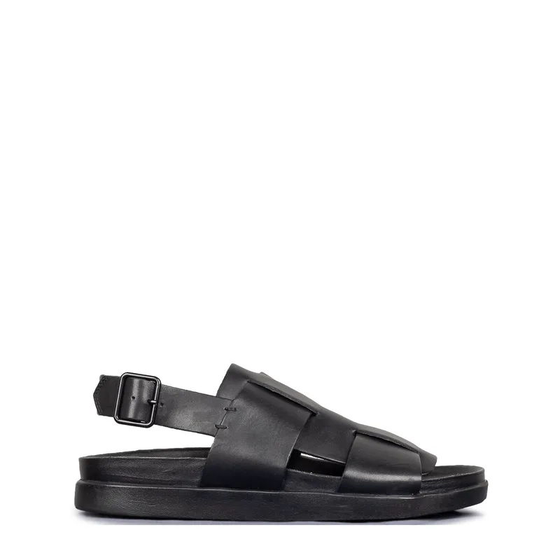 Πέδιλα-Σανδάλια ανδρικά Clarks Μαύρο 26159556 Sunder Strap 262