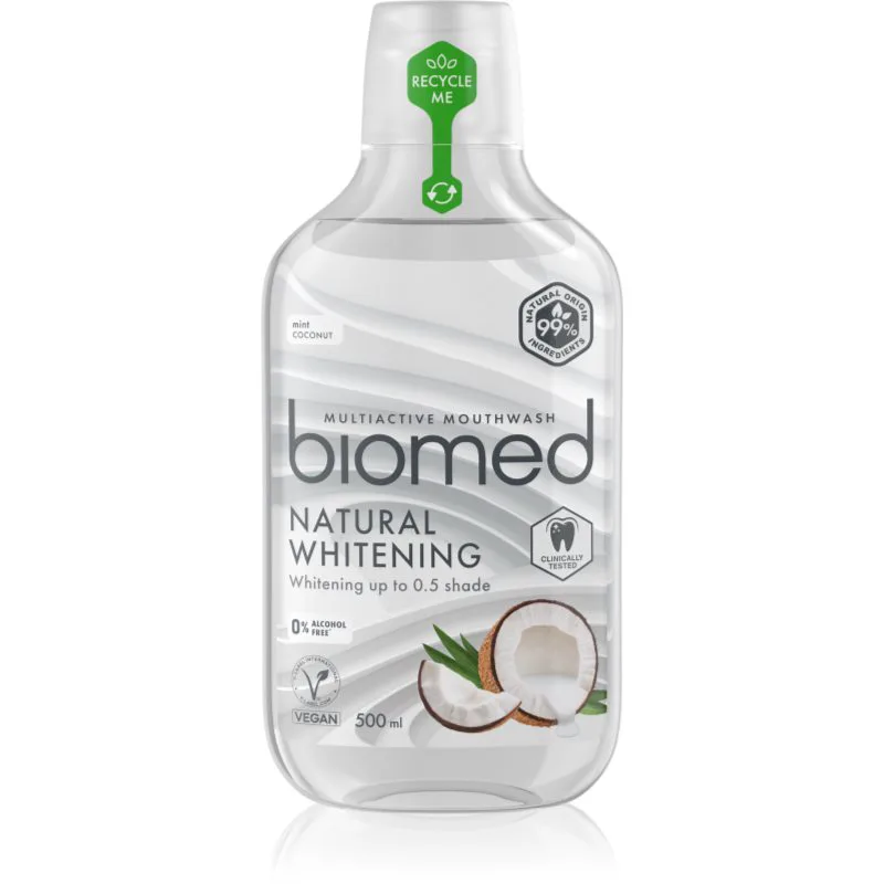 Biomed Natural Whitening στοματικό διάλυμα 500 ml