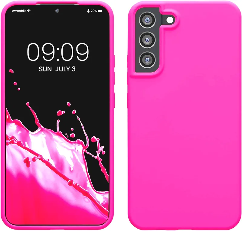 KWmobile Soft Flexible Rubber Cover - Θήκη Σιλικόνης Samsung Galaxy S22 Plus 5G - Neon Ροζ (56761.77)