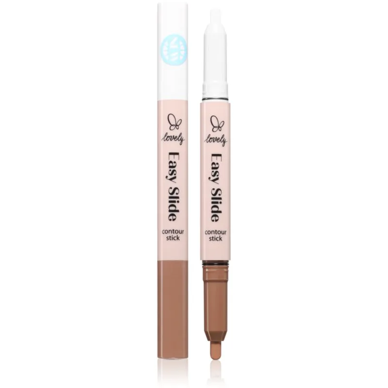 Lovely Easy Slide Contour Stick διπλής όψης στικ για περιγράμματα απόχρωση 01 1 τμχ