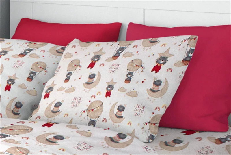 ΜΑΞΙΛΑΡΟΘΗΚΗ ΕΜΠΡΙΜΕ kids Reach the stars 190 50X70 Μπεζ Cotton 100%