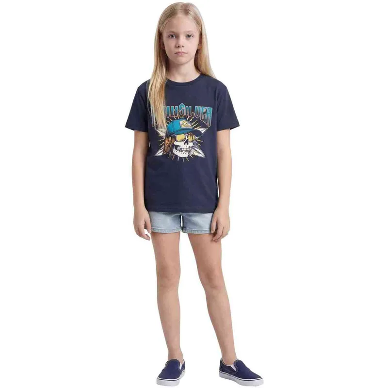 T-shirt με κοντά μανίκια Quiksilver skull