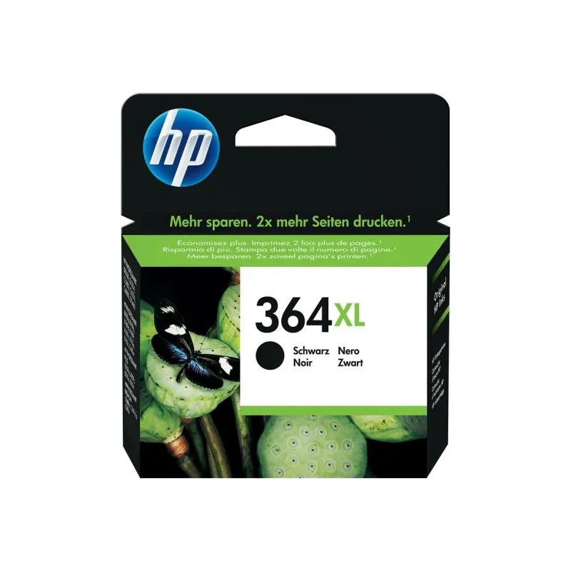 HP Ink No 364 HP364 HP 364 XL Black Μαύρο (CN684EE)