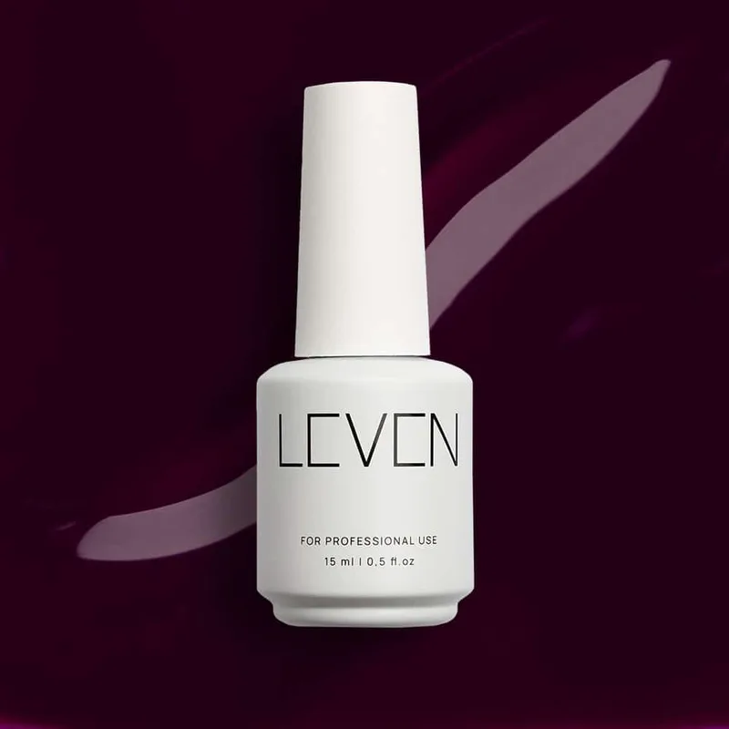 Leven | Ημιμόνιμο βερνίκι 15ml no. 261 Eggplant