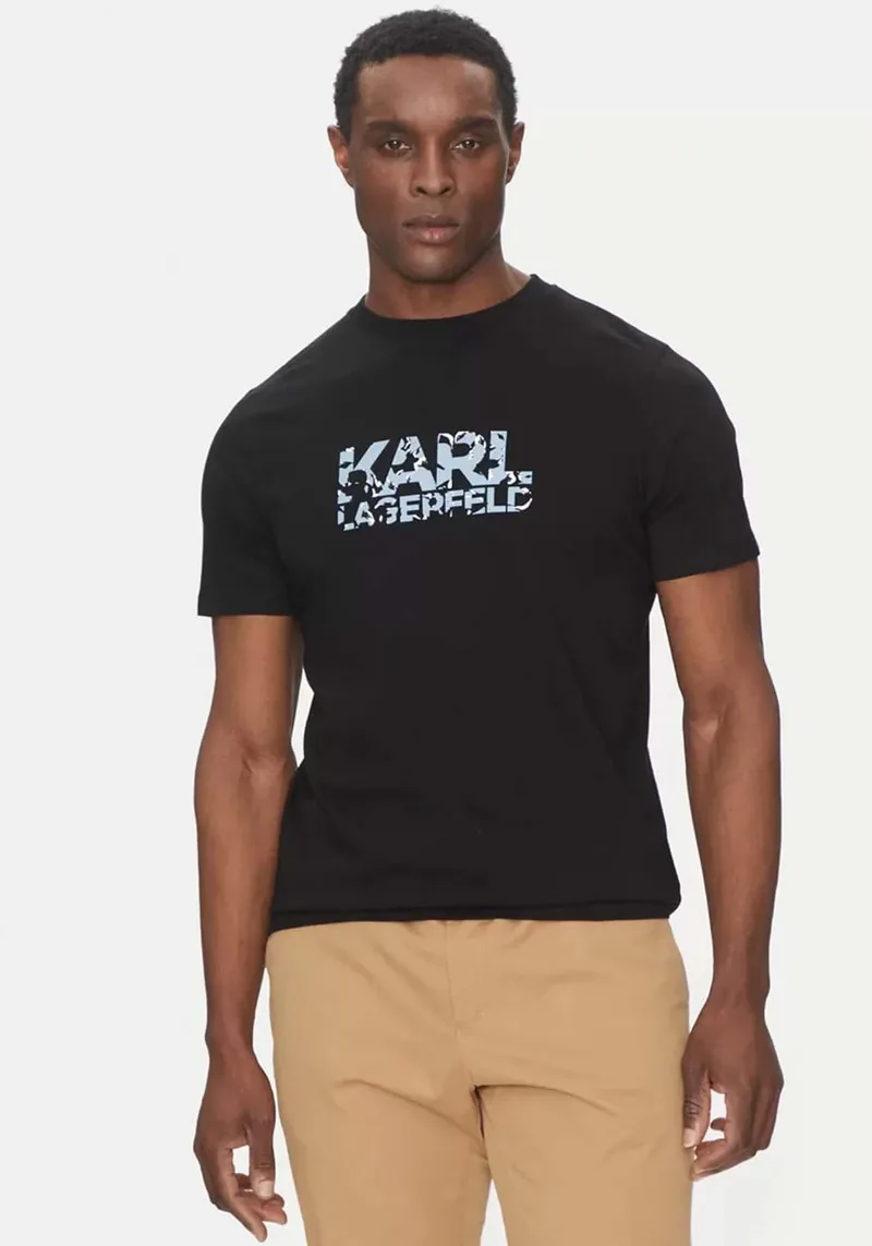 Karl Lagerfeld T Shirt της σειράς Crewneck - 755042 552224 990 Black
