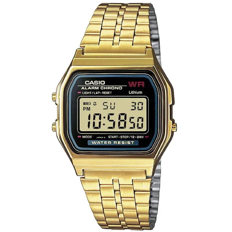 CASIO Collection Χρυσό Stainless Steel Bracelet A-159WGEA-1EF