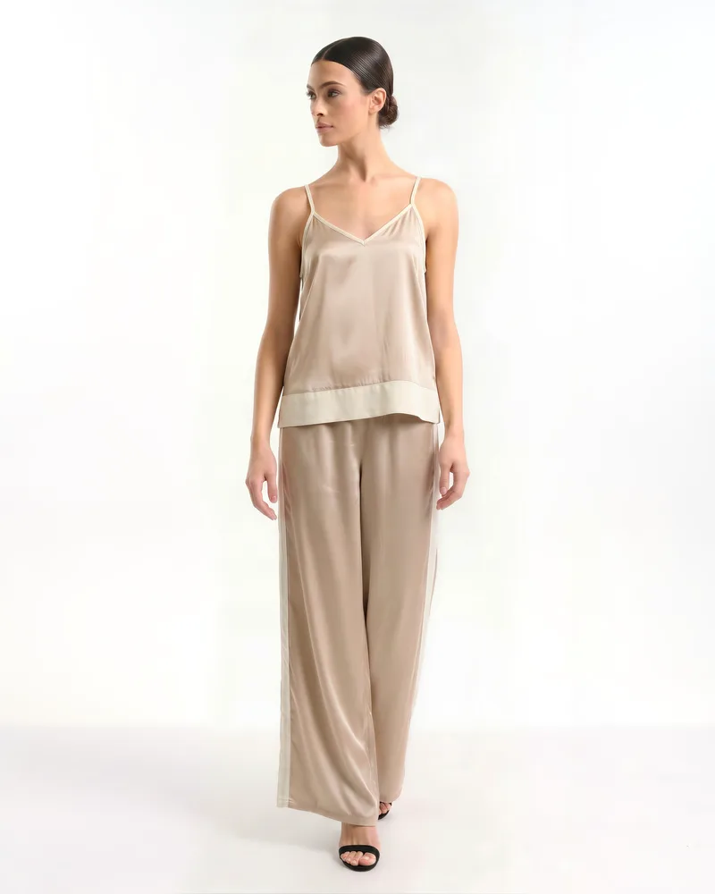 Σετ BLE Satin Look Με Τιραντάκι & Παντελόνα