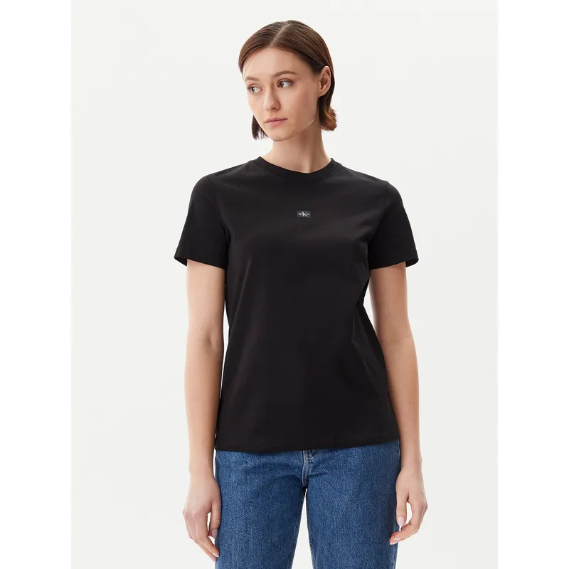 Calvin Klein Jeans T-Shirt J20J225243 Μαύρο Regular Fit