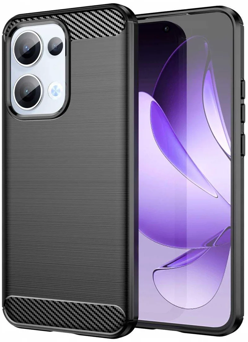 Θήκη Oppo Reno13 5G Spacecase Carbon Σιλικόνης - Black (5905719118976)