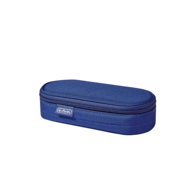 Herlitz Κασετίνα Oval1 Θήκη Φερμουάρ Mπλε 21,5x9x6cm